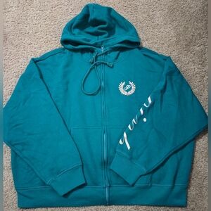 PINK Victoria's Secret XL Spellout Logo Full Zip Hoodie